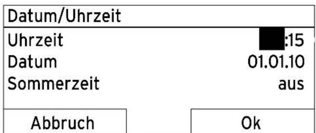VAILLANT CalorMATIC 370 - Beispiel: Uhrzeit ändern - 7