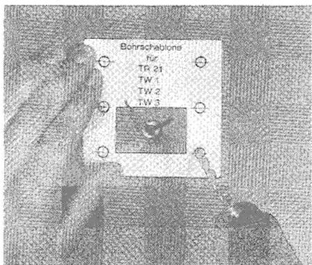 Bohrscheblone TR 21 TW 1 TW 2 TW 3