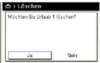 Junkers CW 400 - Urlaubsprogramm löschen, z. B. um es vorzeitig zu beenden - 1