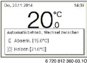 Junkers CW 400 - Betriebsart einstellen - 1