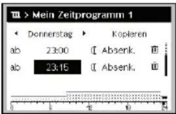 Junkers CW 400 - Zeitprogramm für den Automatikbetrieb anpassen - 11