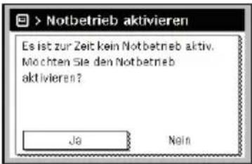 Junkers CW 800 - Notbetrieb aktivieren - 1