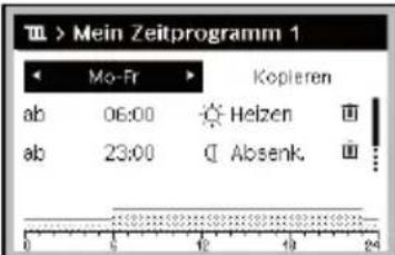 Junkers CW 800 - Zeitprogramm für den Automatikbetrieb anpassen - 7