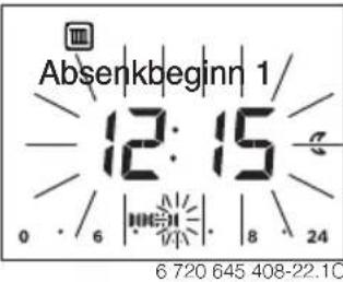 Junkers CR100 - Temperaturen für die Betriebsarten im Automatikbetrieb einstellen - 5