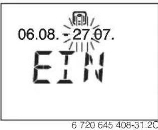 Junkers CR100 - Urlaubsprogramm einstellen - 5