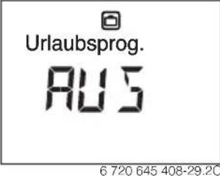 Junkers CR100 - Urlaubsprogramm einstellen - 3
