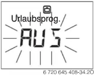 Junkers CR100 - Urlaubsprogramm einstellen - 8