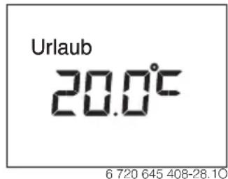 Junkers CR100 - Urlaubsprogramm einstellen - 2