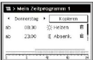 Junkers CR 400 - Zeitprogramm für den Automatikbetrieb anpassen - 13