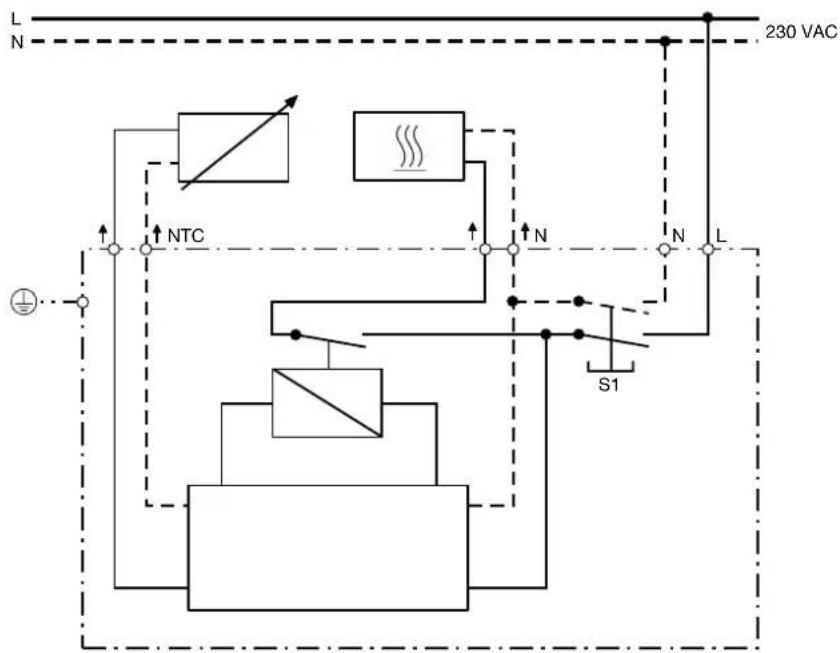 Feller 4250 - Thermostat Typ 4272 - 1