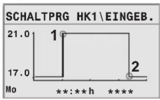 BUDERUS RC35 - Schaltpunkt eingeben - 1