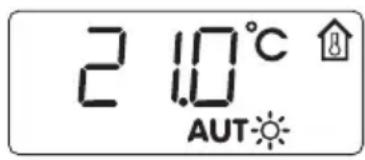 BUDERUS RC20 - Raumtemperatur für die aktuelle Betriebsart einstellen - 3