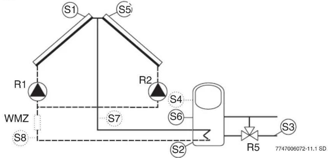 BUDERUS Logamatic SC40 - Hydraulik H2 - Heizungsunterstützung mit Ost/West-Regelung - 2
