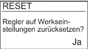BUDERUS Logamatic SC40 - Menü: Service > Reset - 4