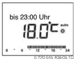 BUDERUS Logamatic RC200 - Raumtemperatur im Automatikbetrieb vorübergehend ändern - 1