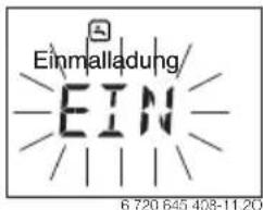 BUDERUS Logamatic RC200 - Einmalladung aktivieren (Warmwasser-Sofort-Funktion) - 1