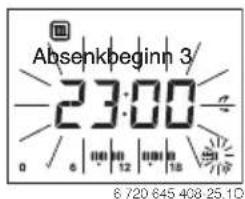 BUDERUS Logamatic RC200 - Heizphase mit Absenkphase unterbrechen (z. B. Absenkphase zwischen Heizbeginn2 und Absenkbeginn2 einfügen) - 1