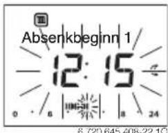 BUDERUS Logamatic RC200 - Heizbeginn oder Absenkbeginn vorverlegen oder auf später verschieben (Schaltzeit verschieben) - 1
