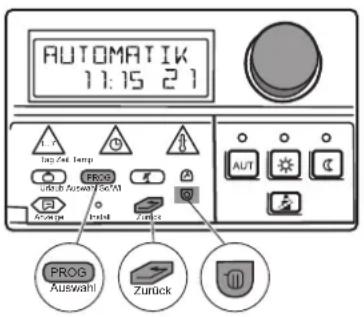 BUDERUS Logamatic 2107 M - Standardprogramm wählen - 1