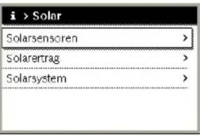 BUDERUS Logamatic RC300 EMS plus - Menü: Solar - 1