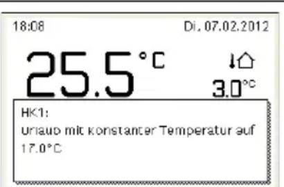 BUDERUS Logamatic RC300 EMS plus - Urlaubsprogramm unterbrechen - 1