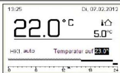 BUDERUS Logamatic RC300 EMS plus - Raumtemperatur ändern - 3