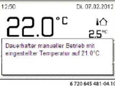 BUDERUS Logamatic RC300 EMS plus - Betriebsart einstellen - 2