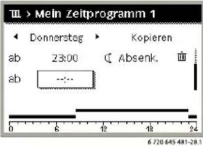 BUDERUS Logamatic RC300 EMS plus - III > Zeitprogramm aktivieren - 5