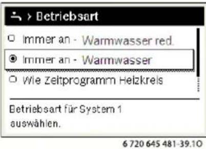 BUDERUS Logamatic RC300 EMS plus - Zeitprogramm Warmwasser an das Zeitprogramm für Heizung koppeln - 4