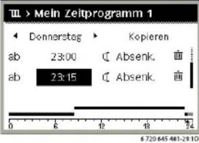 BUDERUS Logamatic RC300 EMS plus - III > Zeitprogramm aktivieren - 6