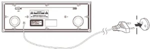 TECHNISAT DigitRadio 350 CD - Netzkabel anschließen - 1