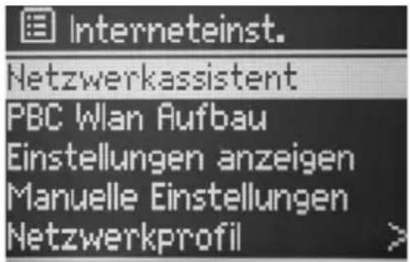 TECHNISAT DigitRadio 210 IR HIT Edition - Interneteinstellungen - 1