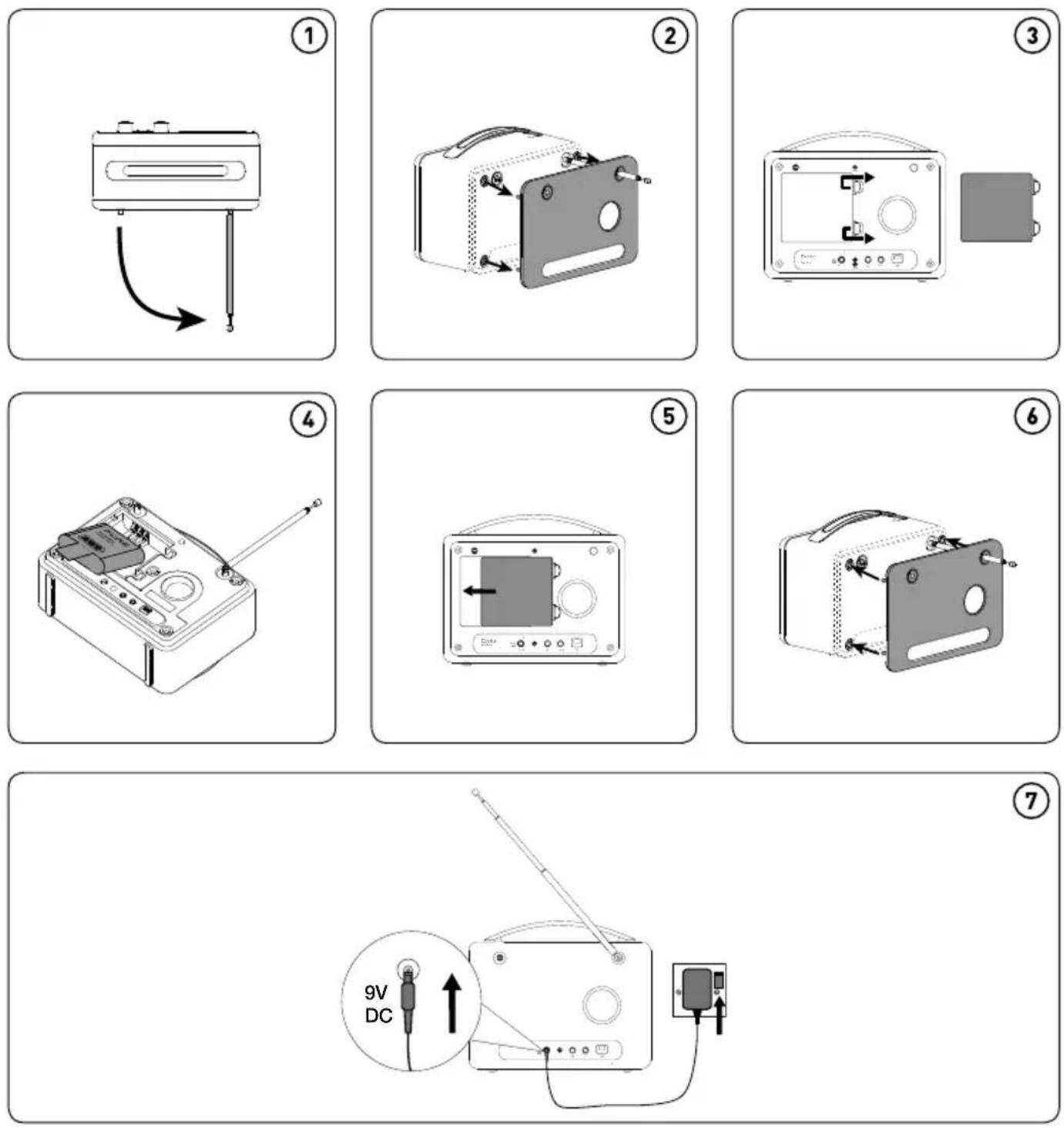 PURE Evoke D4 Mio Bluetooth - Installing the ChargePAK F1 - 1