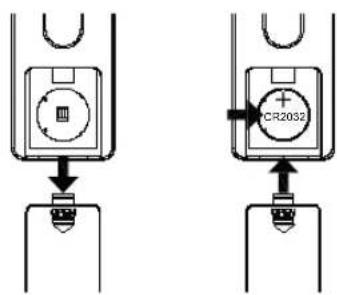 Terris IWR 251 - Batterie der Fernbedienung einlegen/wechseln - 2