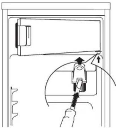 AEG Santo 1450 TK - Changing over the freezer compartment door - 1