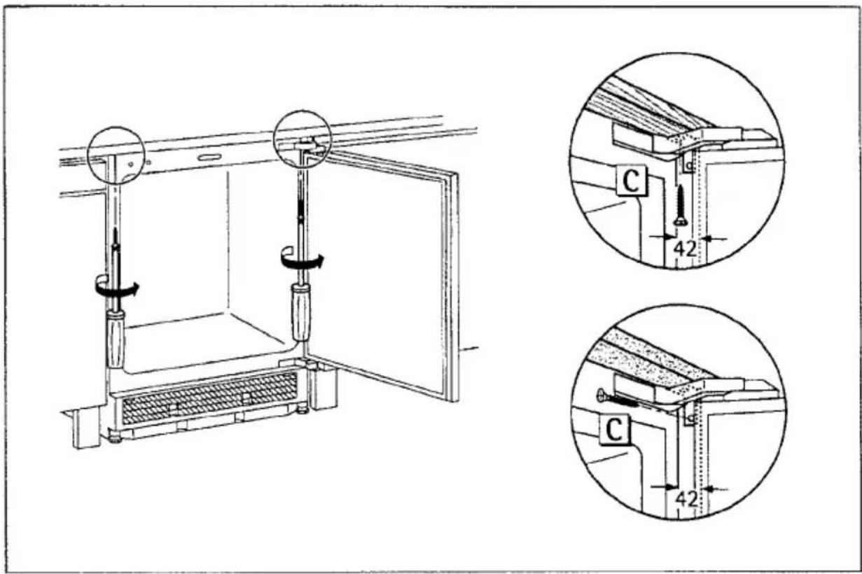 AEG Santo 1444-4 iU - Screw appliance into place - 1