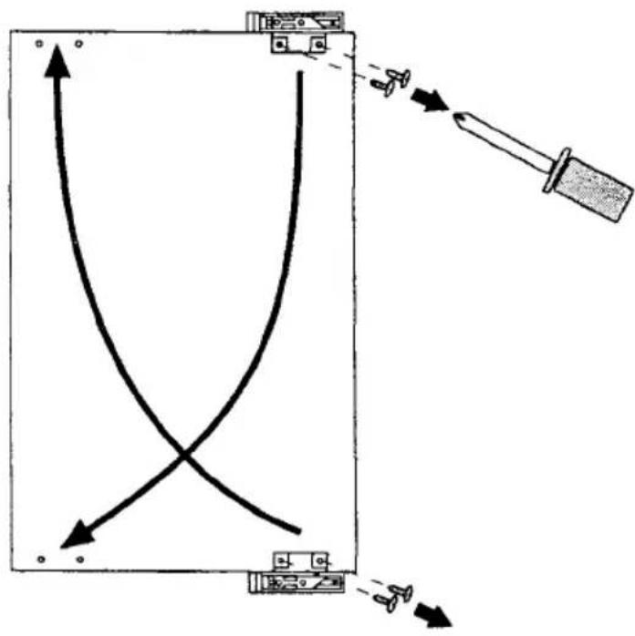 AEG Santo 1444-4 iU - Rehingeing the door (where necessary) - 2
