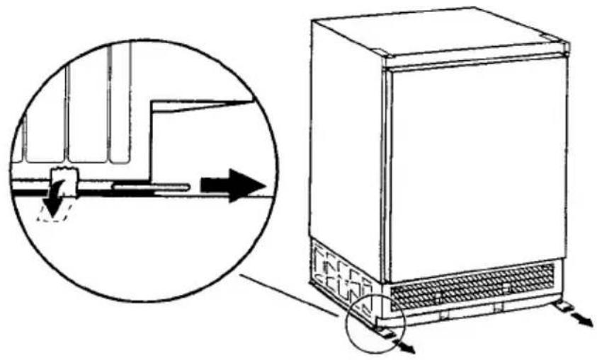 AEG Santo 1444-4 iU - Remove transport safeguard - 1