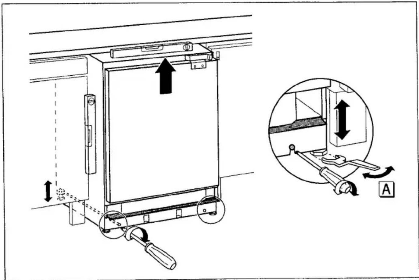 AEG Santo 1444-4 iU - Rehingeing the door (where necessary) - 13