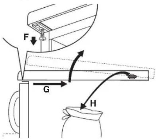 AEG Santo 1450-6TKCL - Detaching the worktop - 3