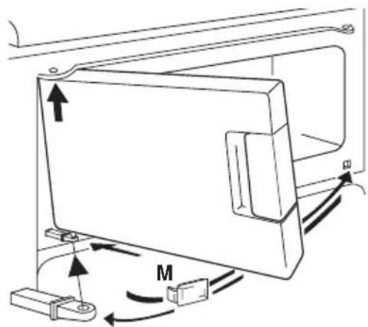 AEG Santo 1450-6TKCL - Changing over the freezer compartment door - 2