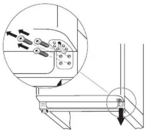 AEG Santo 3175-4KG - Changing Over The Door Hinges - 5