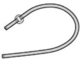 MIELE H6600BP - Entkalkungstabletten, Kunststoff- schlauch mit Halter - 1