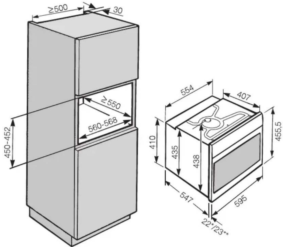 MIELE H6600BP - Einbau in einen Unterschrank - 2