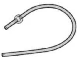 MIELE H6560B - Entkalkungstabletten, Kunststoff- schlauch mit Halter - 1
