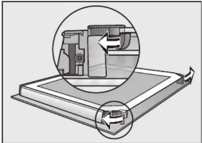 MIELE H6560B - Tür auseinanderbauen - 1