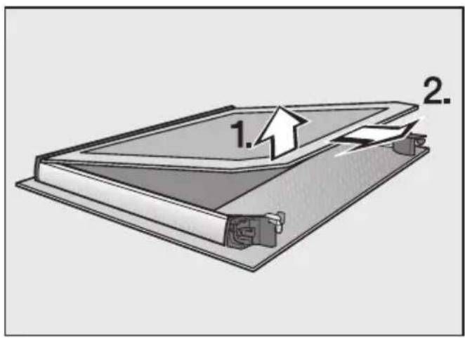 MIELE H2462B - Tür auseinanderbauen - 2