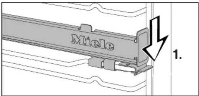 MIELE H2167E - FlexiClip-Vollauszüge ausbauen - 1