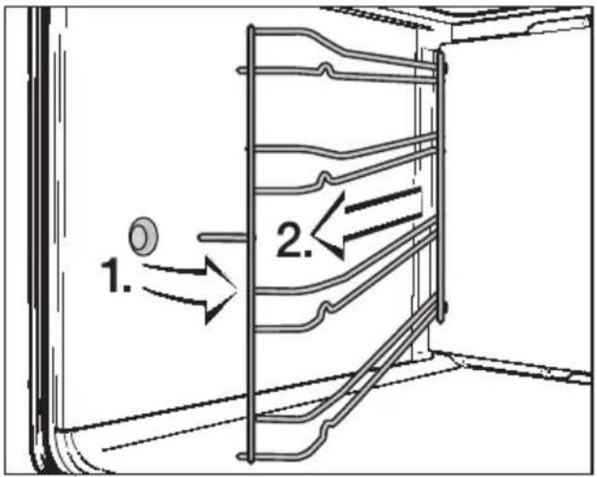 MIELE H2163B - Aufnahmegitter mit FlexiClip-Vollauszügen ausbauen - 1