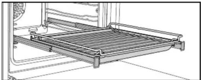 MIELE H2163B - Backblech, Universalblech und Rost mit Ausziehschutz - 6